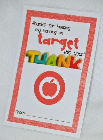 teacher target gift card holder