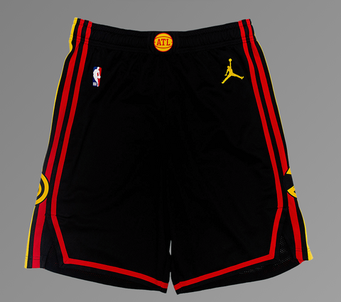 New Atlanta Hawks Black Uniform Shorts