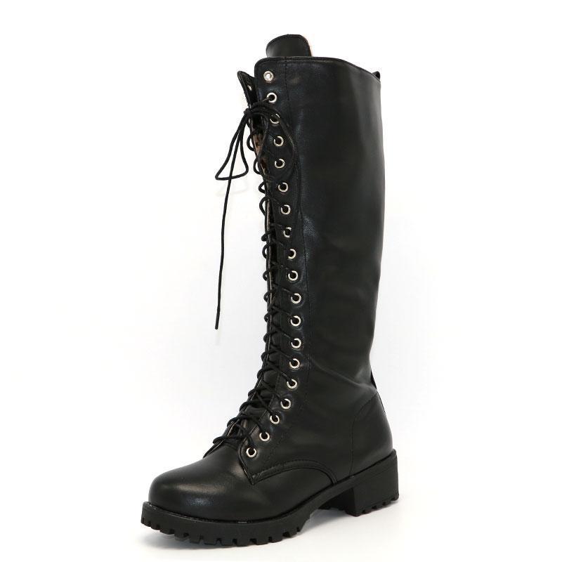 black goth boots