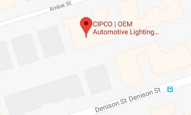 Map of CIPCO | OEM Automotive Lighting.com in Markham, Ontario Canada