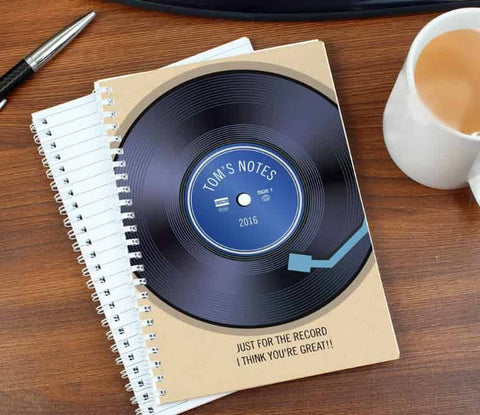 Retro vinyl notebook for dance teacher