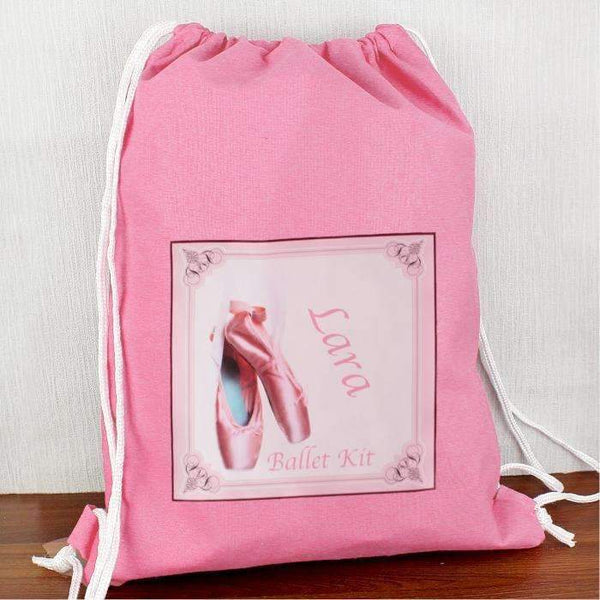 personalised ballet shoe bag