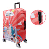 Tourism Theme Elastic Luggage Cover