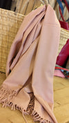 Super Soft Plain Tassel Pashmina Scarf - Light Pink (Nude)