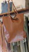 Made In Italy Sienna Tote Bag - Tan