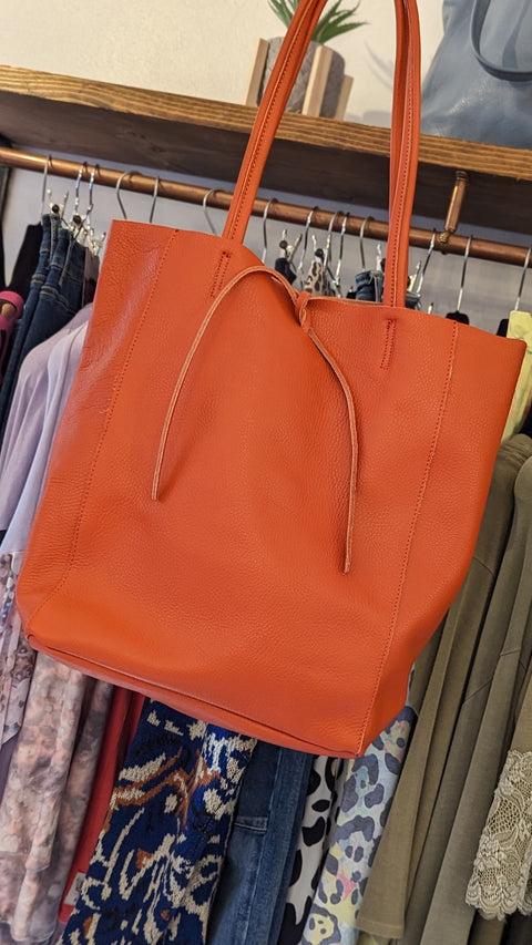 The Sienna Tote Bag - Orange
