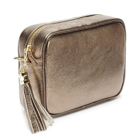 Elie Beaumont Crossbody Bag - Metallic Bronze