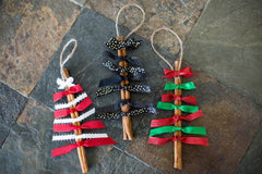 cinnamon sticks christmas tree ornaments  kids Toddler Crafts DIY christmas holiday Activity
