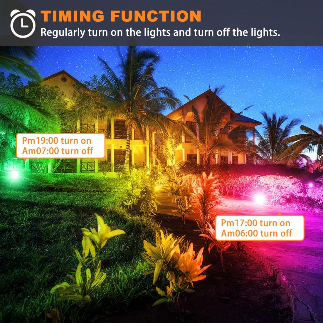 color changing outdoor flood lights