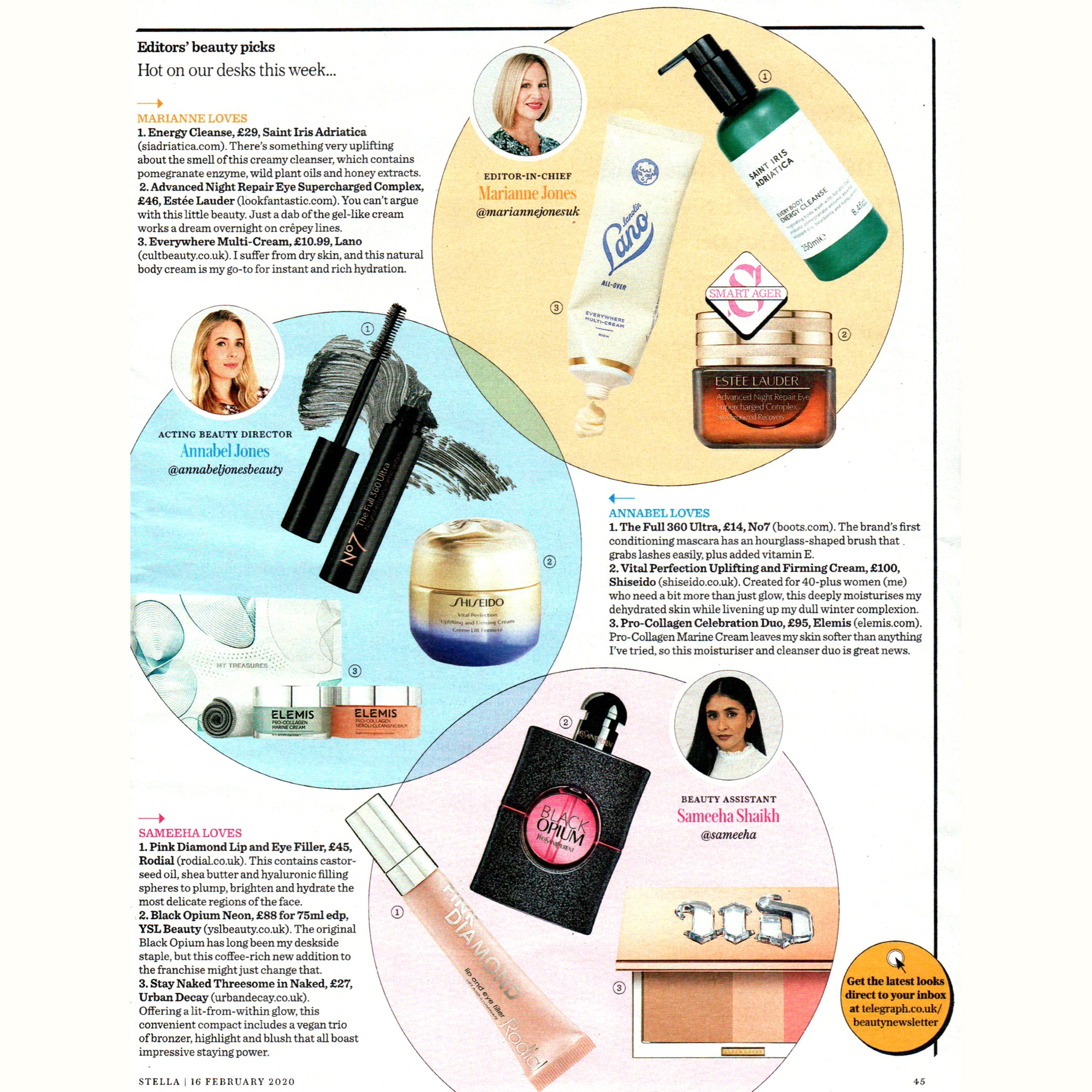 Marianne Jones loves Energy Cleanse in Stella Magazine, Sunday Telegraph