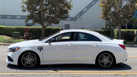 Mercedes Benz CLA250 after spring install