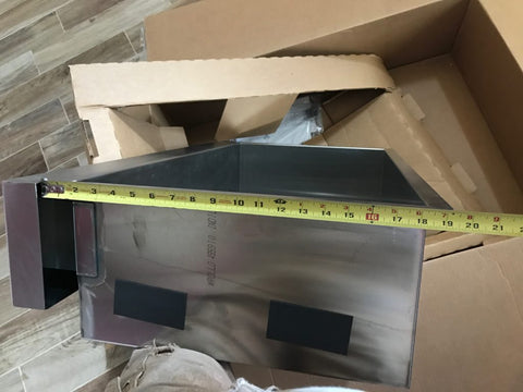 Stainless apron measurements 