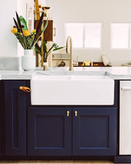 33" equal double bowl fireclay farmhouse kitchen sink
