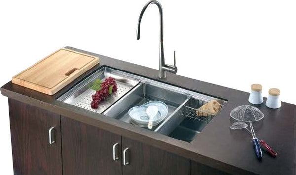 Dawn SRU311710 Ledge Kitchen Sink 