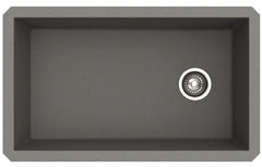 KRAUS FORTEZA™ 32" UNDERMOUNT SINGLE BOWL GRANITE KITCHEN SINK IN GREY