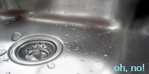 water spots on kitchen sink