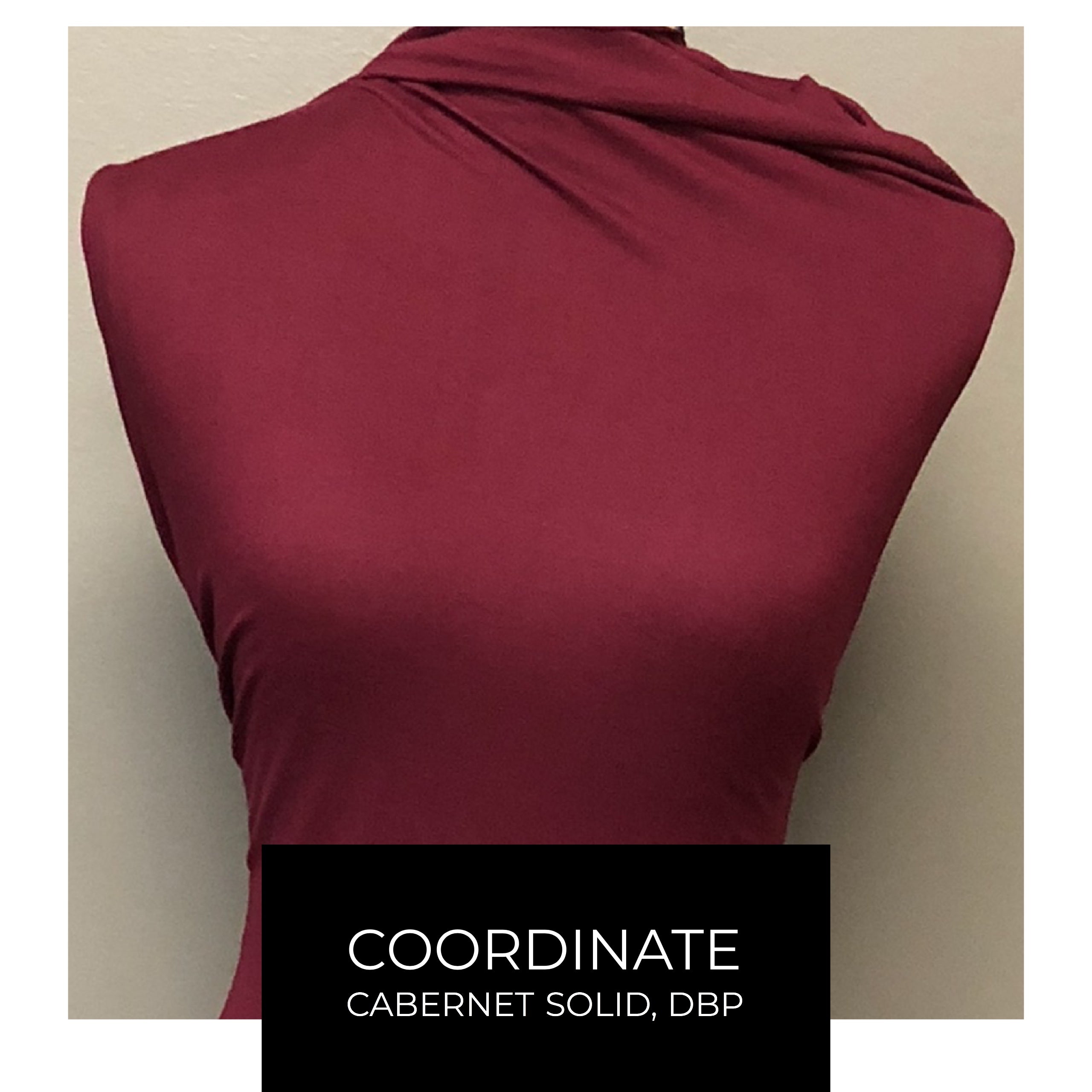 Double Brushed Poly (Sly Buy) - Fancy Free in Burgundy