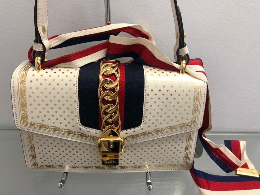 Gucci Sylvie Small Stars Top-Handle Bag