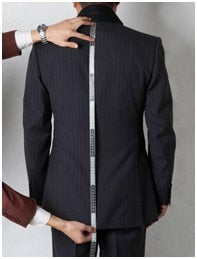 Casual Men Suits Grid Pattern Two Button Two Pieces Jacket With Pants-men suits-Top Super Deals-Free Item Online