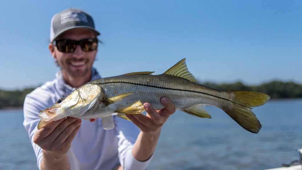Tim with a Snook on Blackneck Adventures
