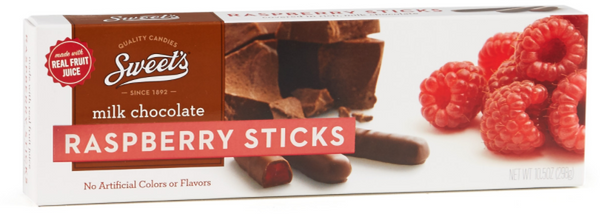 New Raspberry Sticks Packaging