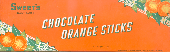 1940 Orange Sticks Packaging