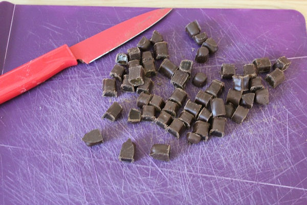 Sweet's Dark Chocolate Orange Sticks - Chopped Up