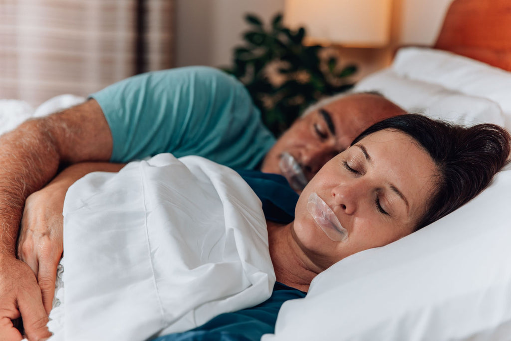 stop snoring by mouth taping
