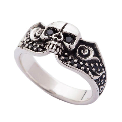 skull gemstone ring