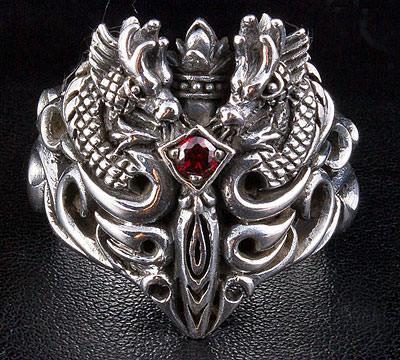 medieval dragon men rings
