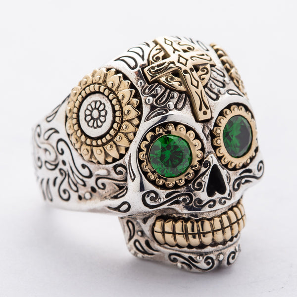 biker skull ring