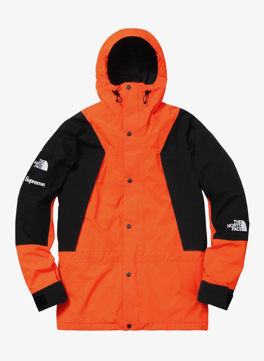 north face mountain jacket orange