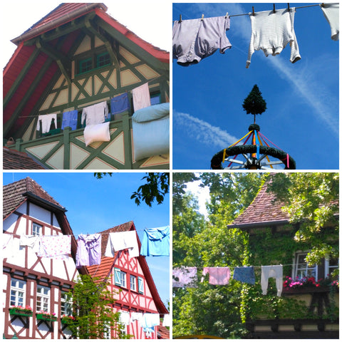 Clotheslines at Tripsdrill theme park in Germany