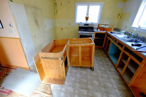 Ripping out old kitchen