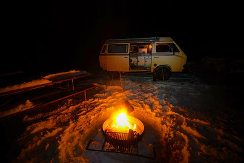 VW camping january in white mts