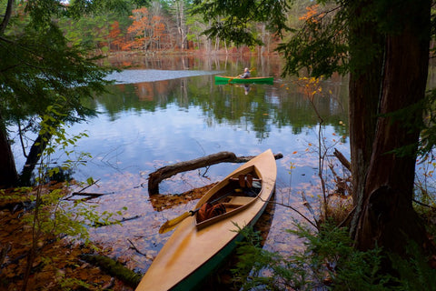 paddling Scituate Pond