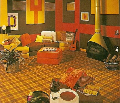 retro 1970's living room