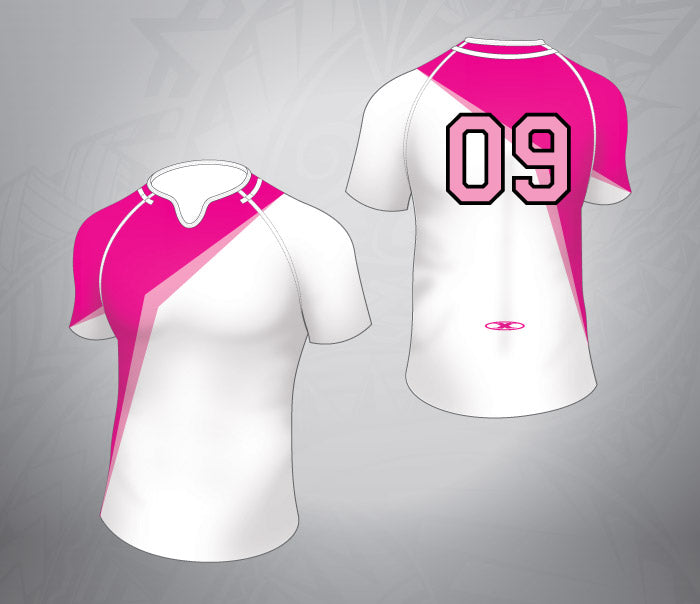 Rugby Jersey-Pink/White I X-treme 