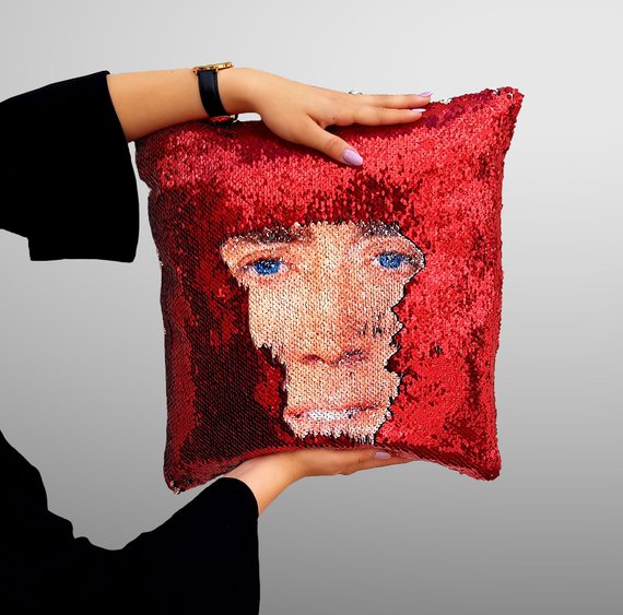This Sparkly Nicolas Cage Pillow Will Haunt Your Dreams