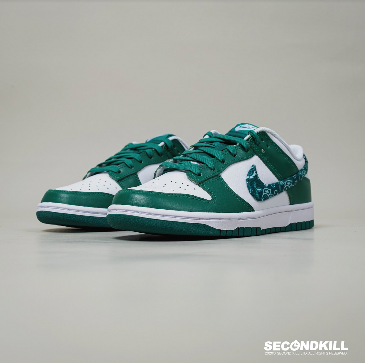 Nike Dunk Low ESS Green Paisley – Second Kill