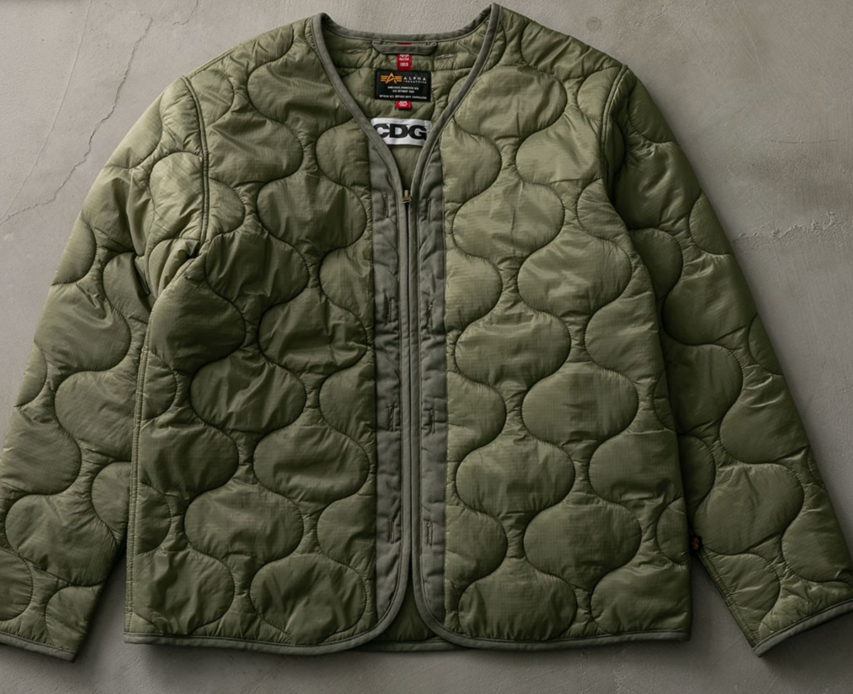 Cdg x Alpha Industries Liner Jacket- Olive – Second Kill