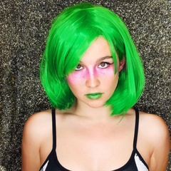 Festival Makeup Trend 5 - you do you with green hair