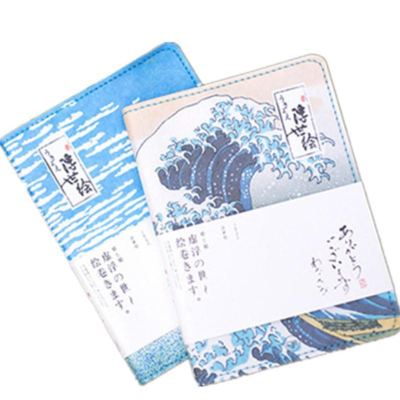 White Wave Japanese Style Notebook