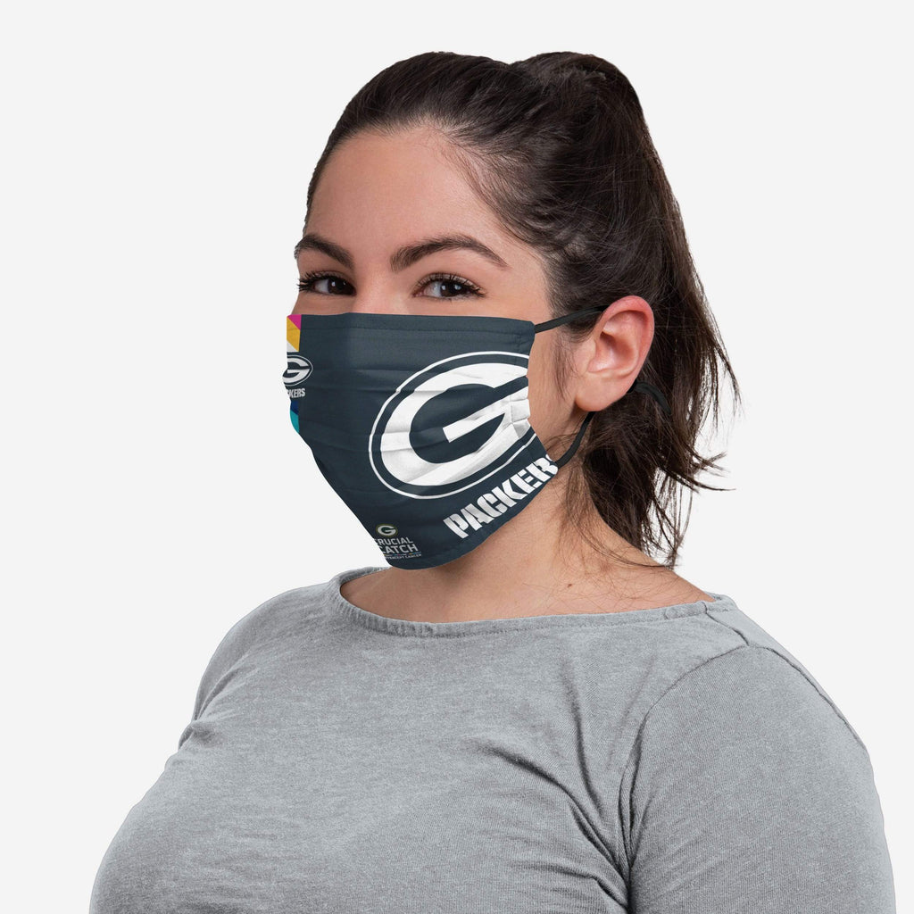 Green Bay Packers Crucial Catch Adjustable Face Cover FOCO