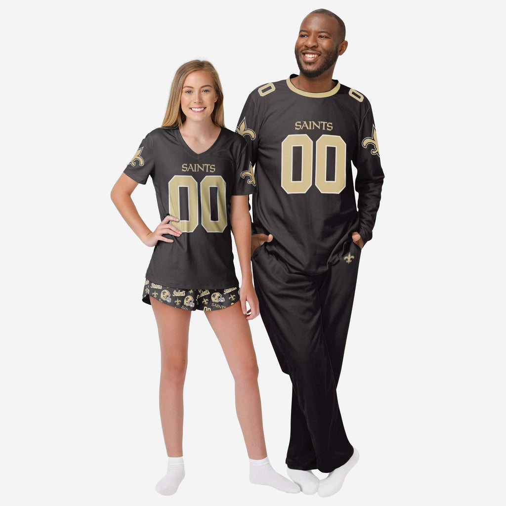 New Orleans Saints Womens Gameday Ready Pajama Set, Size: L