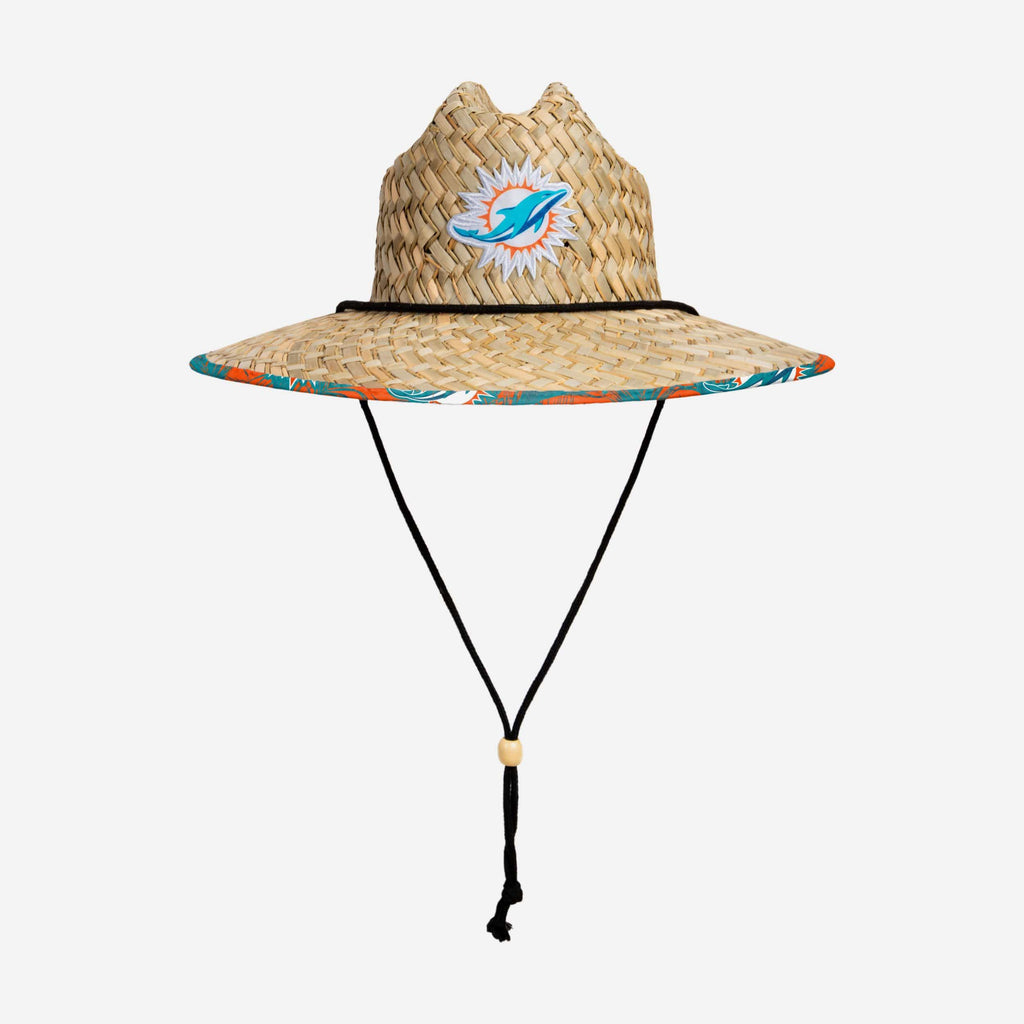 Miami Dolphins Floral Straw Hat FOCO