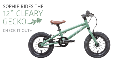 Cleary Gecko 12" kid bike in moss green - from Kids Bikes Canada