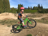 Sechelt pump track - kid on 20" bike