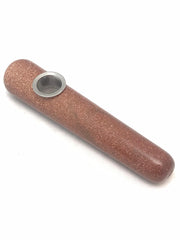 Real Natural healing stone pipe RED GOLD SAND