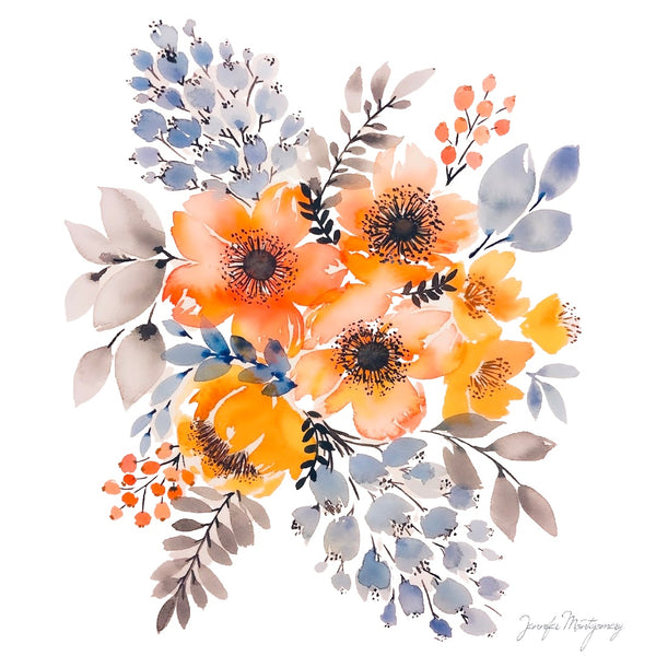 September Watercolor Florals | Weave & Woven